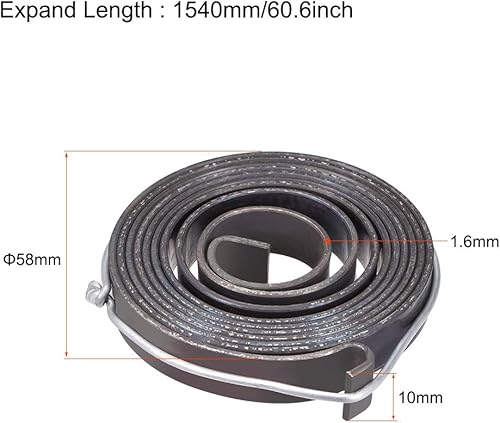 Miniatura 3 de uxcell Prensa de taladro Prensa de taladro de resorte de alimentación de pluma de retorno de bobina de resorte Asamblea de resorte de acero