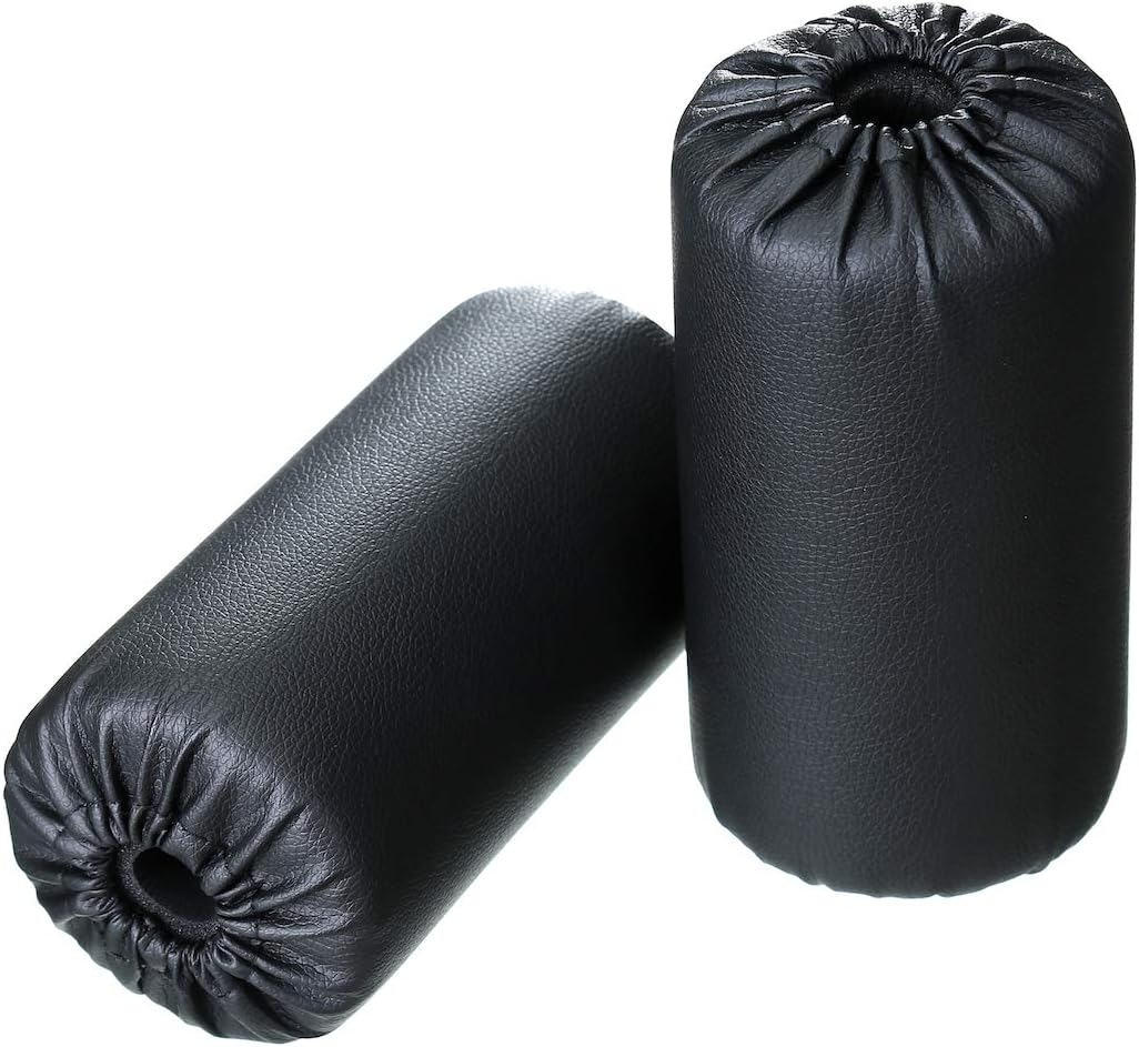 GR8FLEX Foam Foot Pads Rollers Set of a Pair (8"x4"x20mm) for Home Gym Exercise Machines Equipments Replacements with 1 Inch Rod
