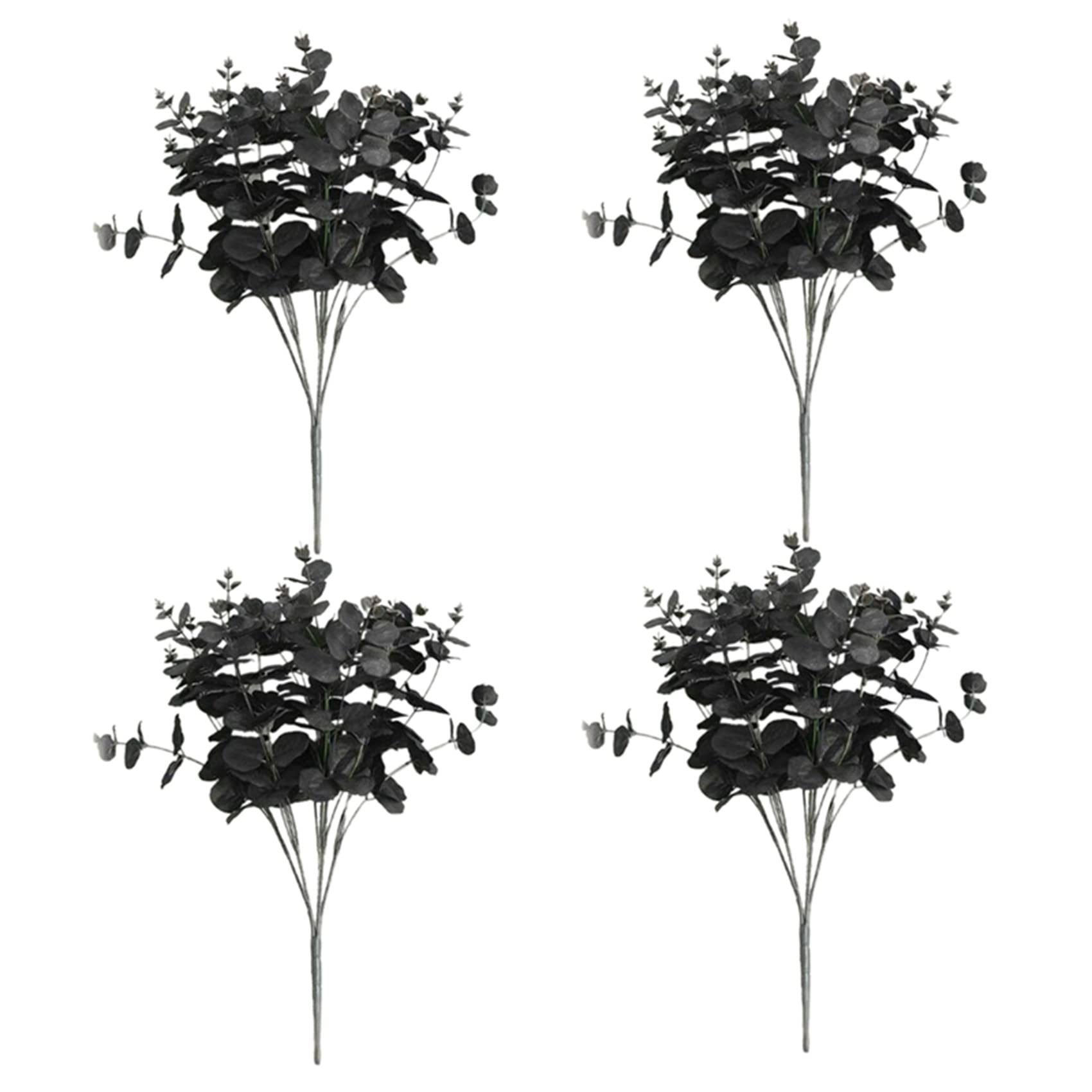 Eucalyptus noir artificiel 20 têtes grand volume pour composition florale moderne