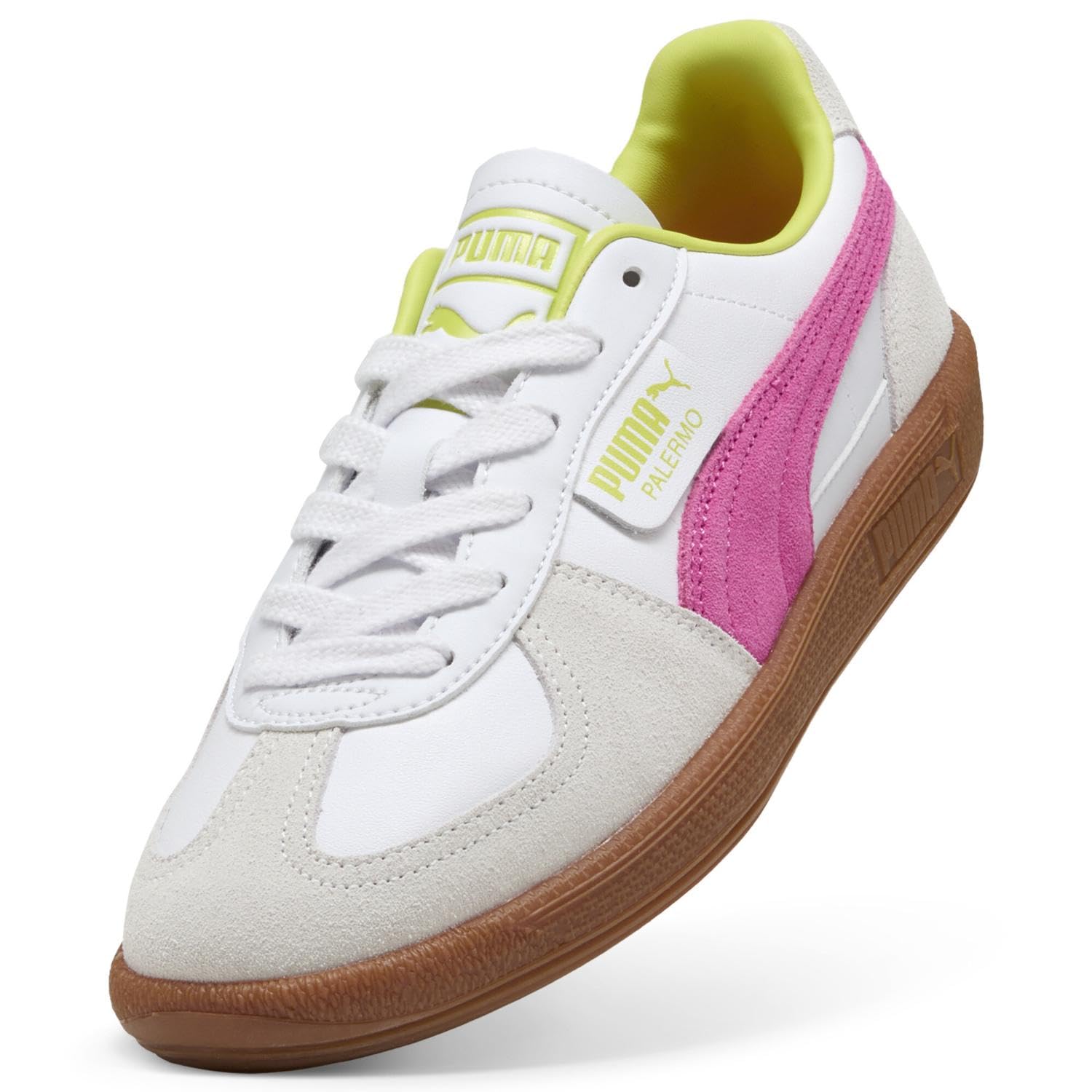 PUMA (Palermo LTH 396464) Męskie Palermo LTH 396464, 25 Jesień Zima Kolor PUMA Biały/Fluoro Różowy (25), 39 EU
