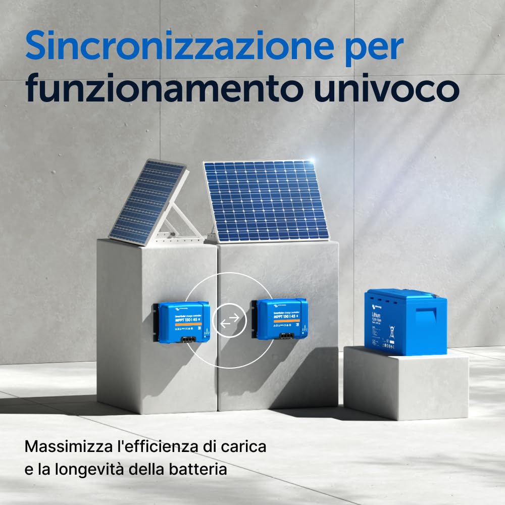 Victron Energy SmartSolar MPPT 150V 45 amp 12/24/36/48-Volt Regolatore di Carica Solare (Bluetooth)