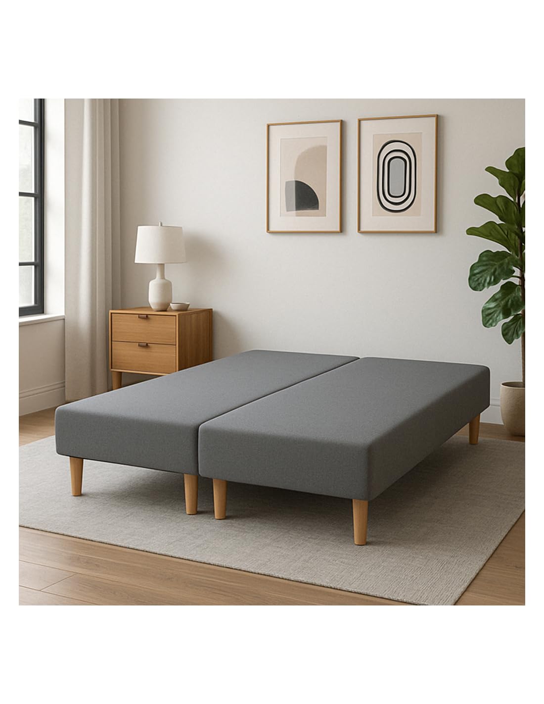 by sommiflex SOMMIER TAPISSIER Gris 70x190x2 (140x190) | Fabrication FRANÇAIS