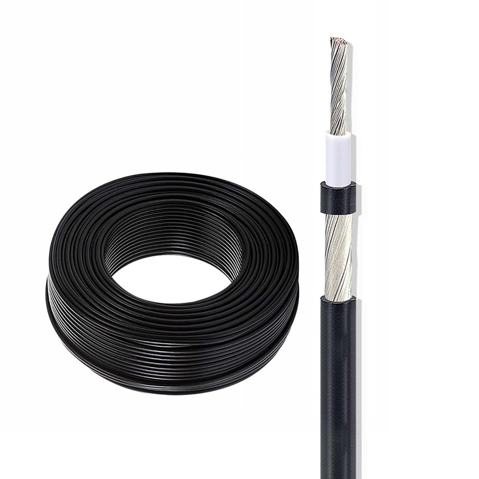 Cavo Unipolare Schermato 16-28 AWG 30A 200 Piedi, Rame Stagnato, Flessibile, Isolato In PVC, Per Progetti Elettrici, Controllo E Sicurezza(100ft,28AWG)