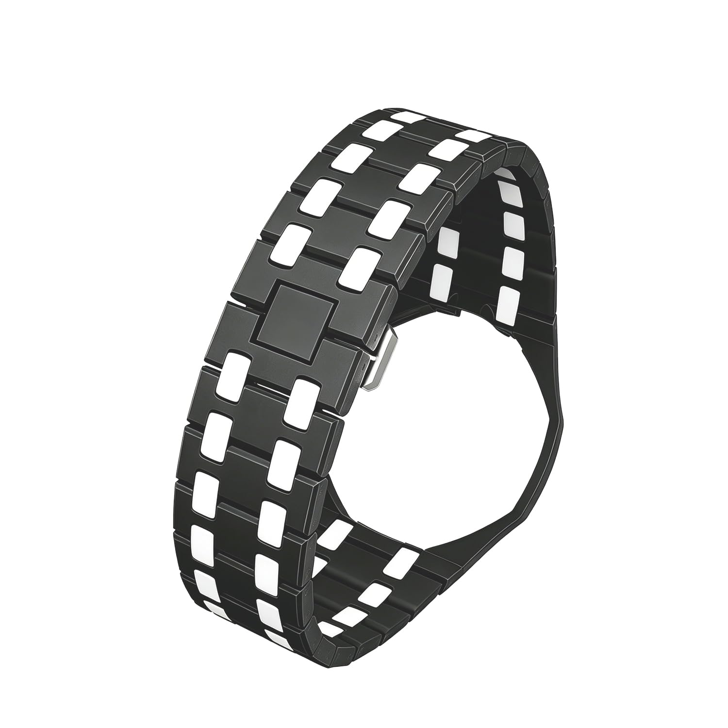 Zwei-farbiger Biokeramik-Gehäusearmband kompatibel mit Swatch Royal Pop Uhr, Sportarmband mit stoßfestem Rahmen und Schutzbumper, passend für Männer und Frauen, mit 3- und 12-Uhr-Drehung