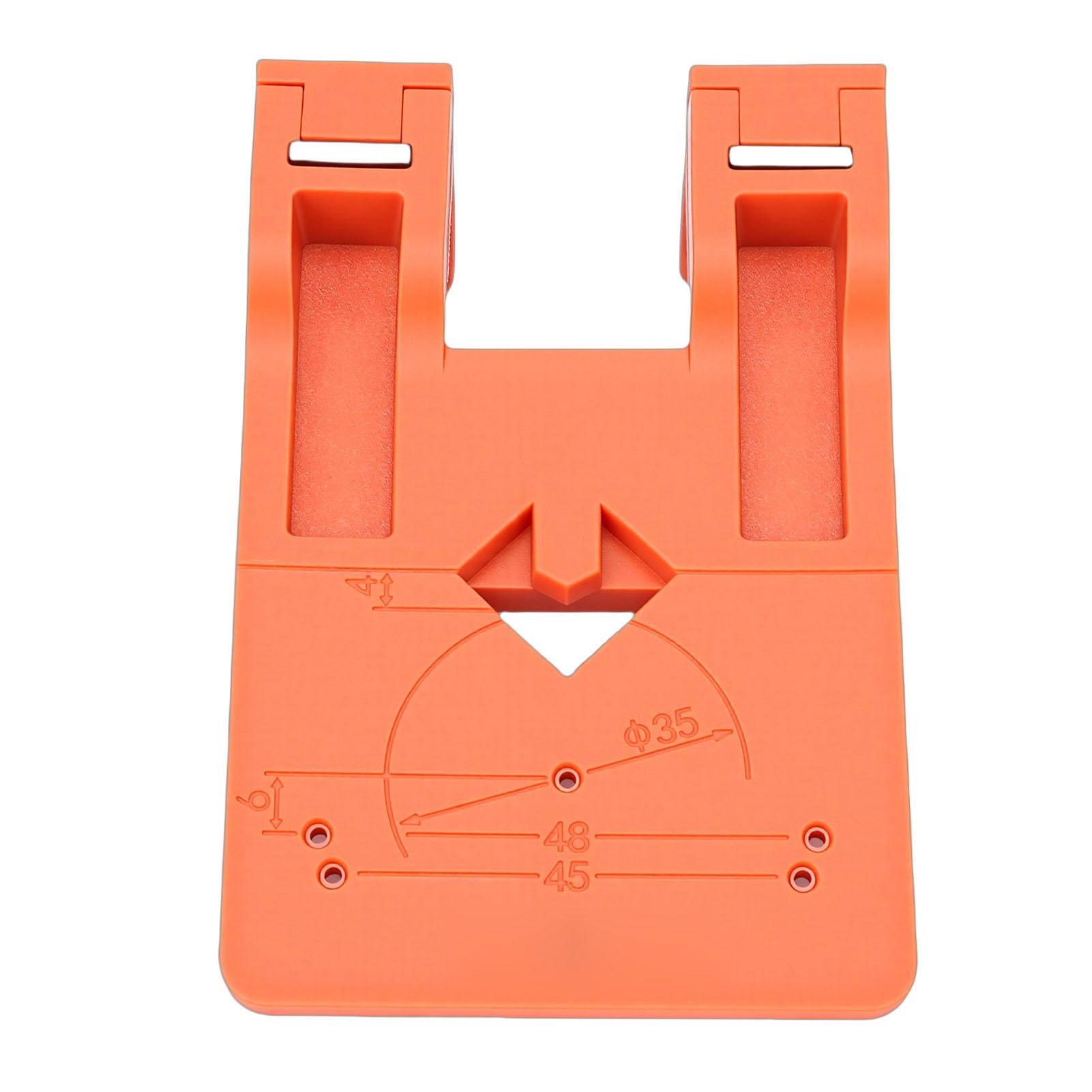 Sorandy Espaciador de Instalación de Bisagra, Placa de Bloqueo Magnético de ABS, Placa de Fijación con Broca Helicoidal de Carburo, Ideal para Bisagras de Puertas de Gabinetes, Armarios, Armarios y