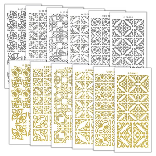 Peel Off Stickers Petite Coins 1021, Stickers, Multicolore, 23 x 10 x 1 cm Cover