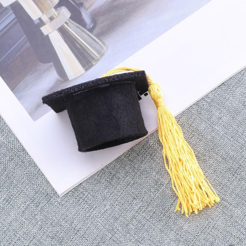 Zerodeko Mini Graduation Hats with Tassels 24 Pieces Felt Cap Decorations for Cupcakes Bottles Party Supplies Graduation Celebration Accessories - Image 8