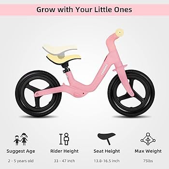 Cycmoto Balance Bike - Lightweight Toddler Bike for 2, 3, 4