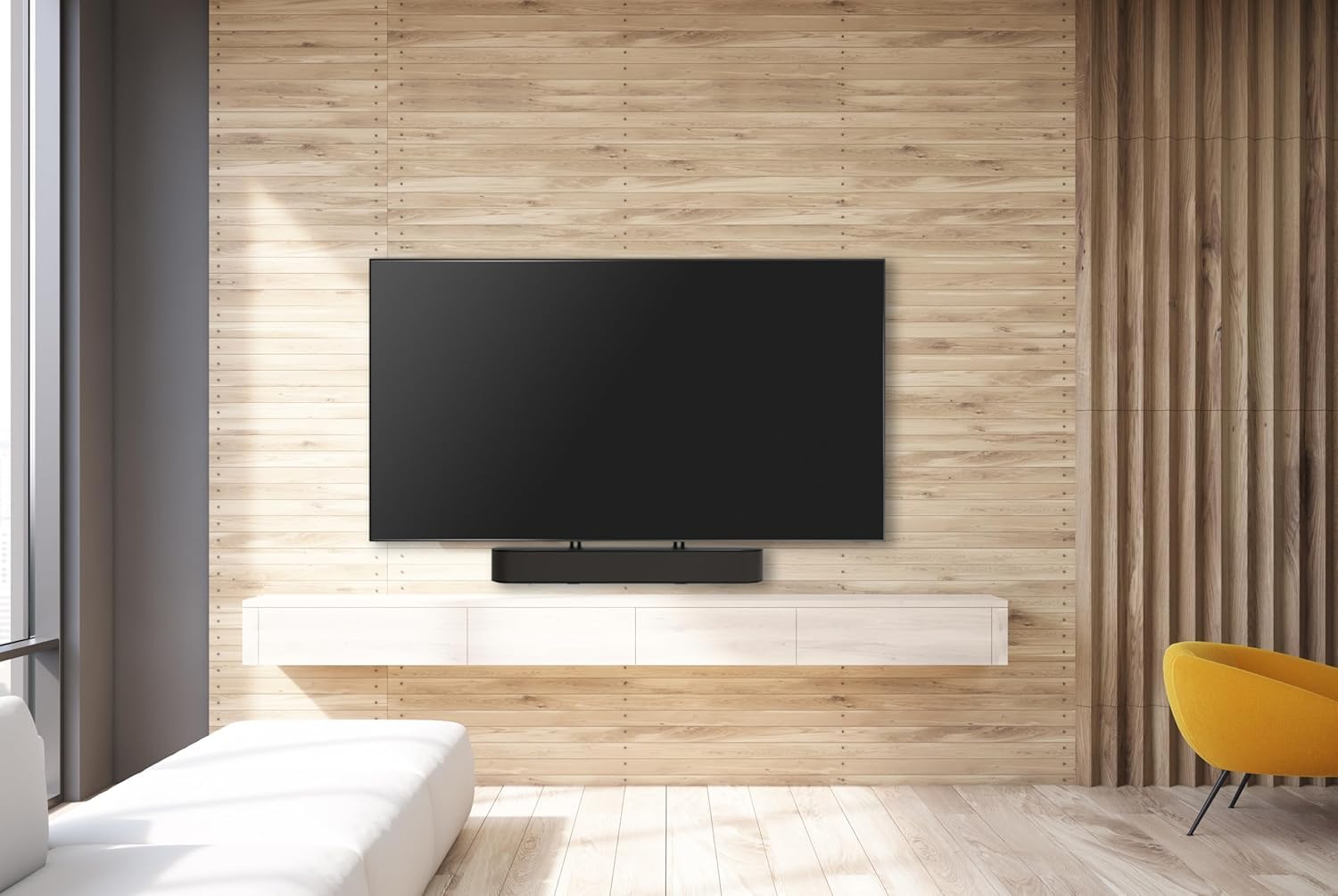 Vogel's Sound 3550 Soporte de Barra de Sonido Universal, También es Compatible con Bose soundbar 500/700, Sonos ARC/Beam/Playbar, Samsung, Sony, LG y JBL, VESA 100 x 600, MAX. 6,5 kg