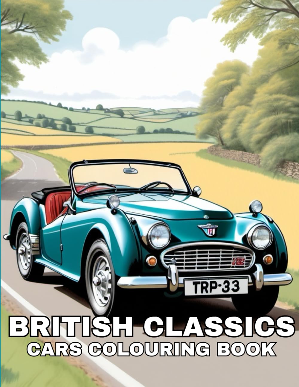 British classic cars: colouring book
