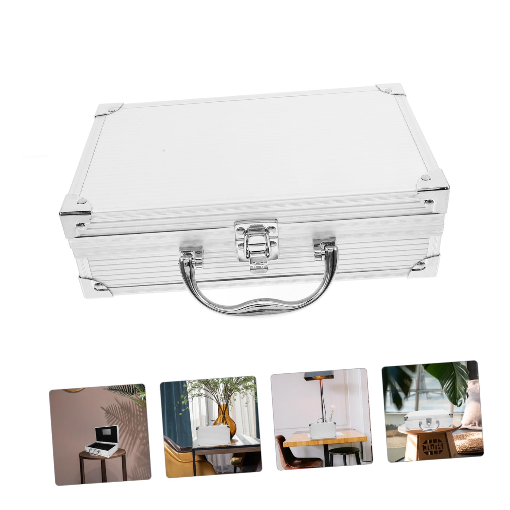 SHINEOFI Valigetta Porta Attrezzi in Lega Di Alluminio Scatola Per Utensili Cassetta Portautensili Leggera e Portatile Custodia Per Attrezzi Design Interno Spazioso