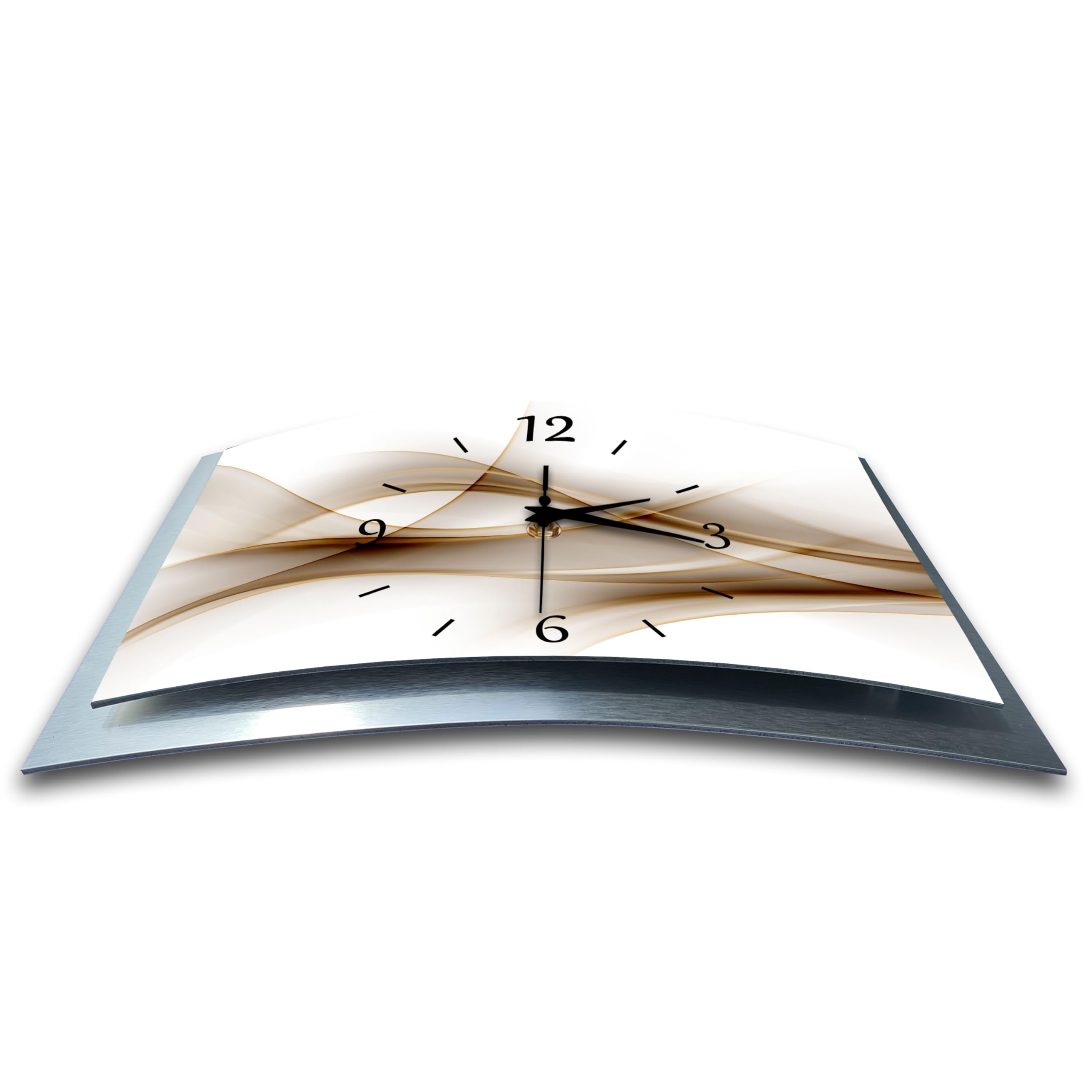 bm 3D Funk Quarz Quarzwanduhr Wanduhr Funkwanduhr Funkwanduhren Funkuhr Funkuhren kein Ticken lautlos geräuschlos leise modern ohne Tickgeräusche Gross XXL MF6-3D-10438a-funk