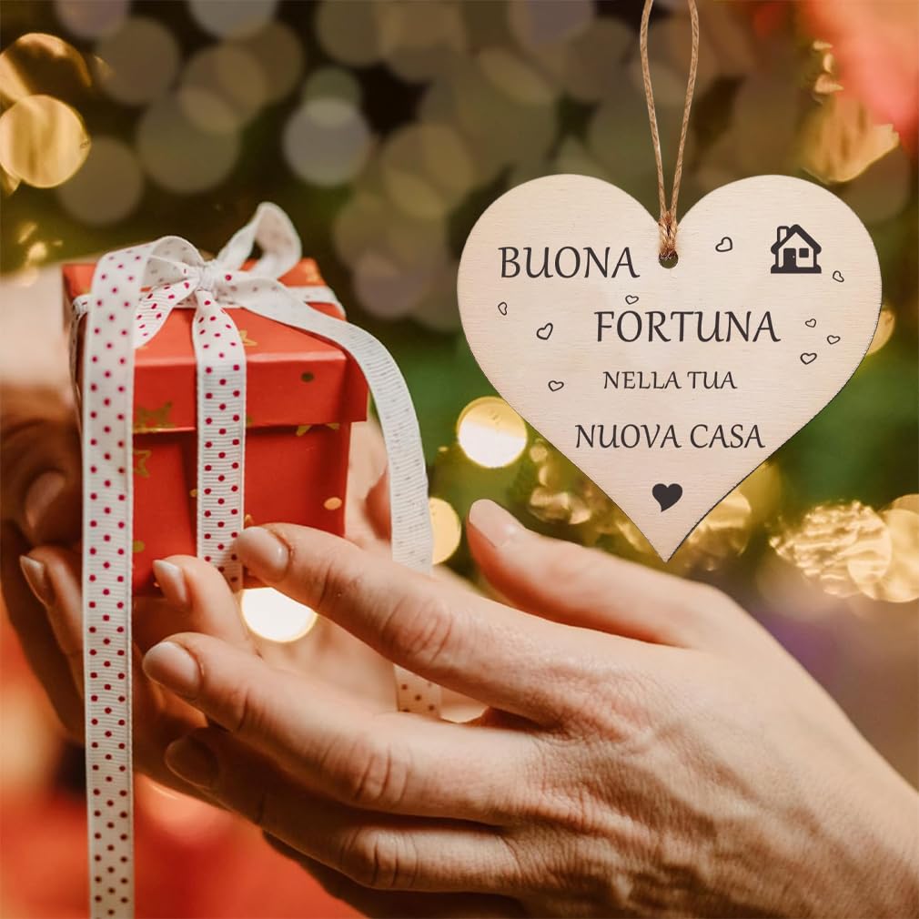 Ornamento Casa Nuova 2025 - Regalo Housewarming In Legno Per Matrimoni E Prime Case - Foto 6