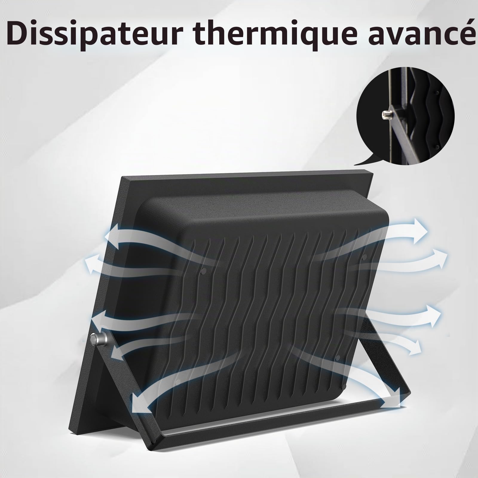 Loyal Spot LED 12V DC, 30W Superlight Projecteur IP65 Étanche, 6000K Blanc Froid Applique Murale Extérieure, 3000LM Projecteur Idéal pour Jardin, Cour, Terrasse, Garage