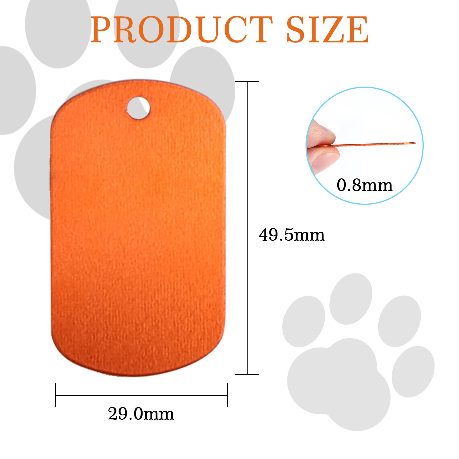 ATOMSTACK 20 Pcs étiquettes Vierges Pour Badge, 4 Couleurs 2,5 X 7,6 Cm Avec Support Magnétique