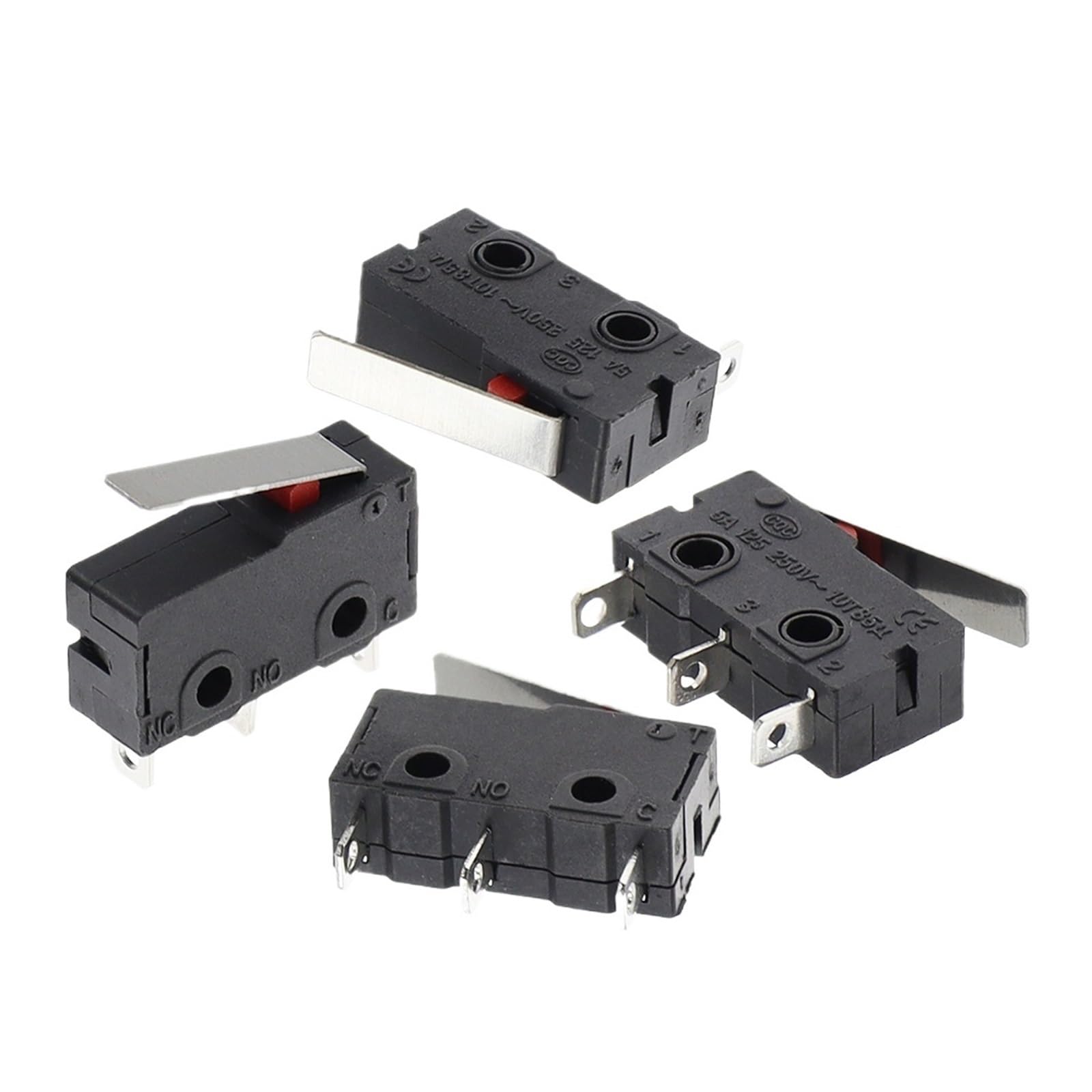 100 pezzi Finecorsa 3 pin N/ON/C Alto Tutti 5A 250VAC Interruttore KW11-3Z