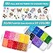 XXL Fuse Beads kit, Melty Beads Melting Beads for Kids Crafts | Iron Beads for Kids kit - Fuse Beads pegboards, pearler Beads. Hama Beads Compatible Bulk beados Storage - 22000pcs 5mm