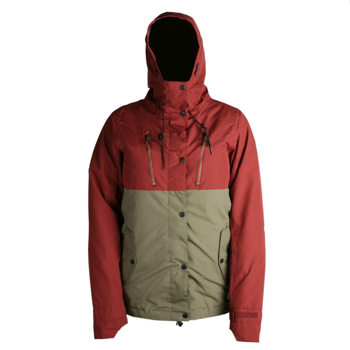 Ride Snowboard Outerwear Women's Wallingford Jacket, Mahogany/Olive, Small