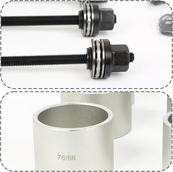 28PCS ProfessionalPress & Pull Sleeve Kit for Removing Bearings Bushes Seals