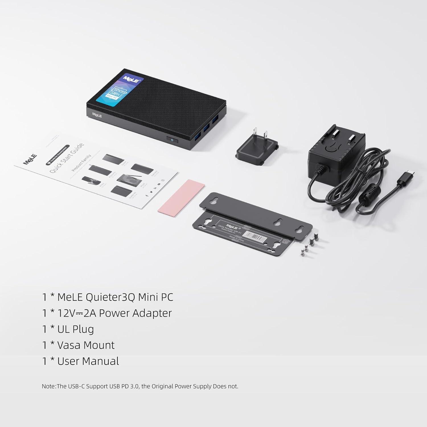 MeLE Fanless Mini PC Quieter3Q 11th Gen N5105 8GB 128GB Windows 11 Pro Micro Computer WiFi 5 Small Desktop Service with USB-C PD, Gigabit Ethernet, Dual HDMI 4K, Auto Power on, PXE Support M.2 SSD - Image 8