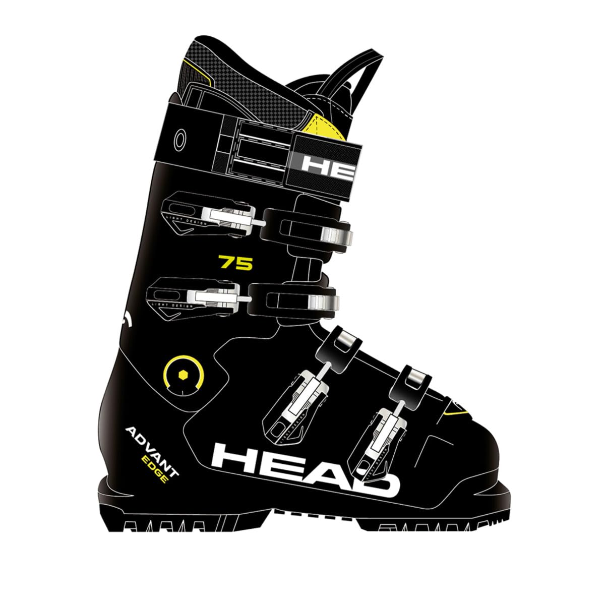Head Men ADVANT Edge 75 Black Ski Boot