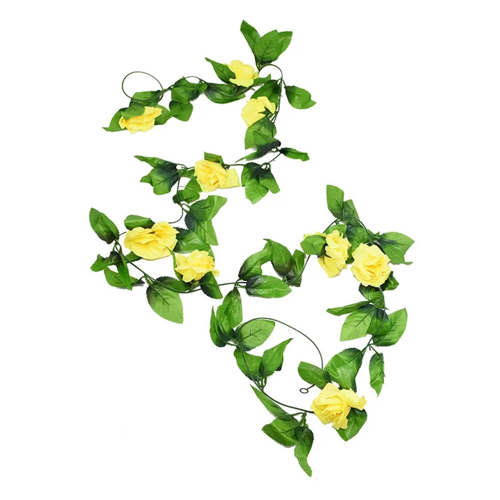 DSFIHJO Artificial Flower Vine Fake Ivy Wisteria Flowers Artificial Plant Vine Garland for Room Garden Decorations Wedding Arch Floral Decor(230cm H10)