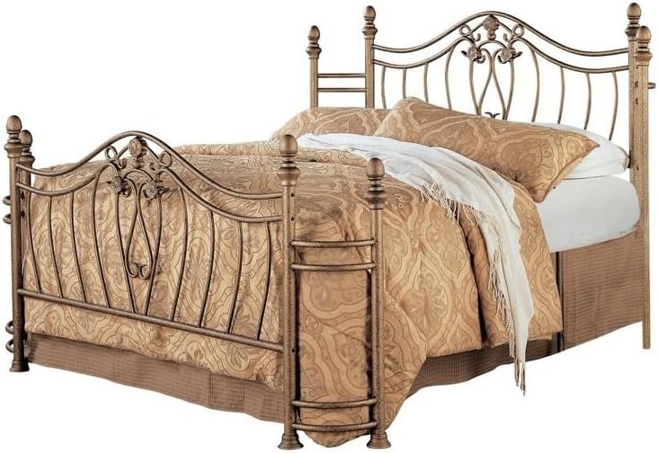 Sydney Queen Bed Antique Brushed Gold 300171Q