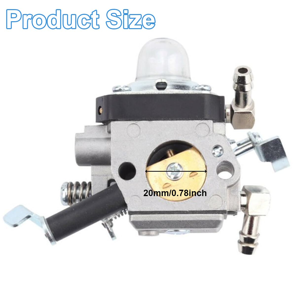 ZAMDOE Carburetor for Wacker BS50-2 BS50-2i BS60-2 BS60-2i BS70-2i Rammers for Walbro HDA 242 HDA 252 Carb 0165604 Chainsaw Lawn Mower Parts, with Primer Bulb Gasket Fuel Line - Image 2