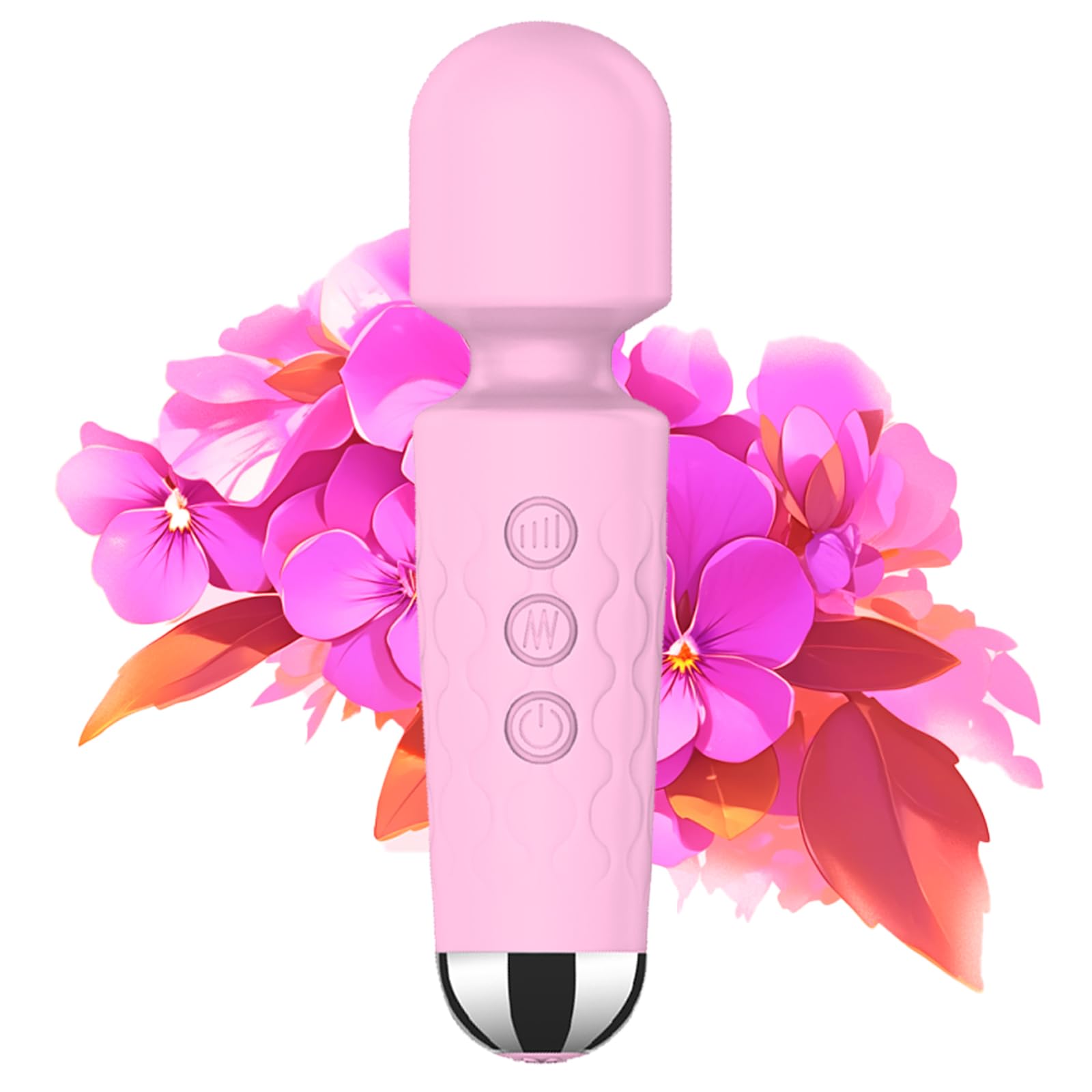 Back Small Bullet Massage for Women Rechargeable Electric Body Mini Personal Massager - for Foot - Arm Muscle Relaxation (Pink