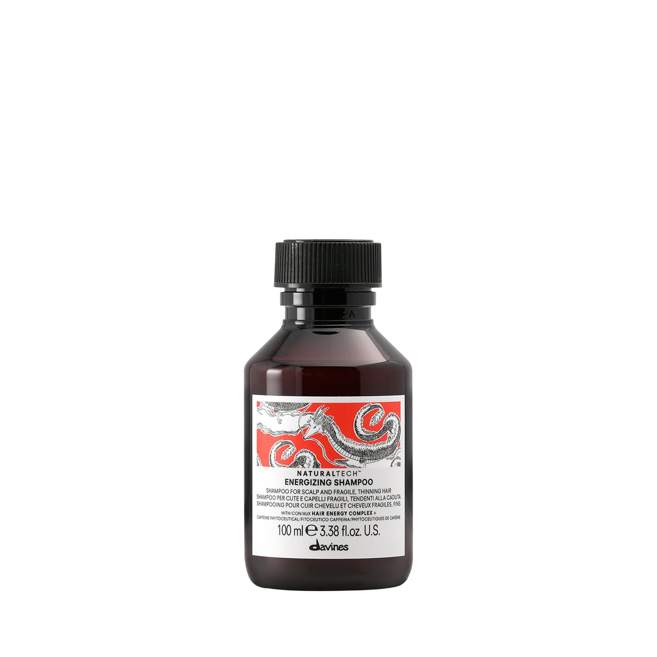 Davines ENERGIZING Shampoo - Shampoo stimolante per capelli fragili tendenti alla caduta - Rinforza i capelli deboli - Idrata e stimola il cuoio capelluto - 100 ml