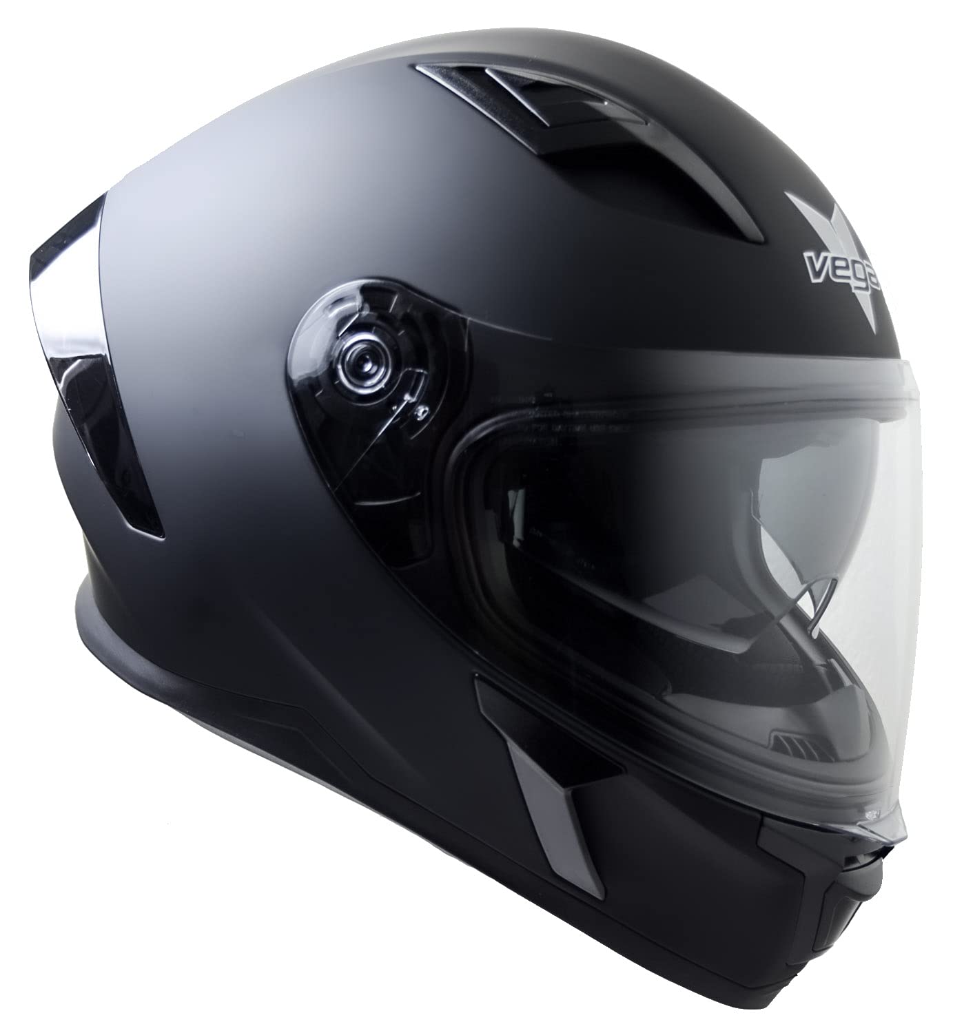 Vega Holeshot Full Face Helmet 53000 051 Matte Black X