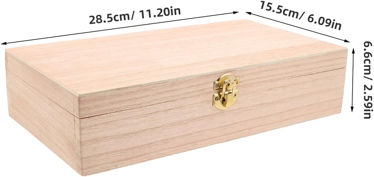 Wooden Storage Box for Glass Hydrometer with Foam Lining, Brewing Test Equipment Case Organizer, Rectangular Wood Toolbox for Home Brewing and Winemaking Accessories
