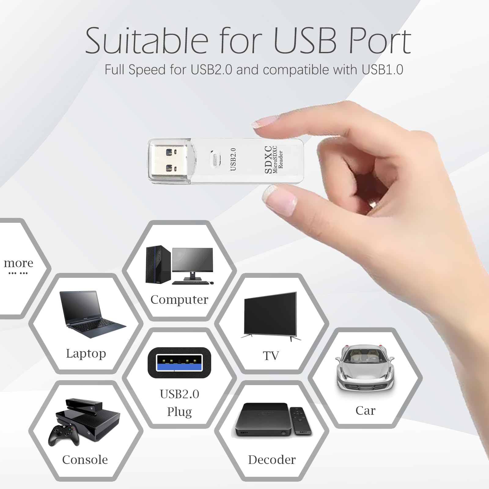 Lector de tarjetas SD USB 3.0 para PC, adaptador de tarjeta micro SD a USB, lector de tarjetas para lector de tarjetas de memoria de cámara, lector de tarjetas para portátil (paquete de 3 USB