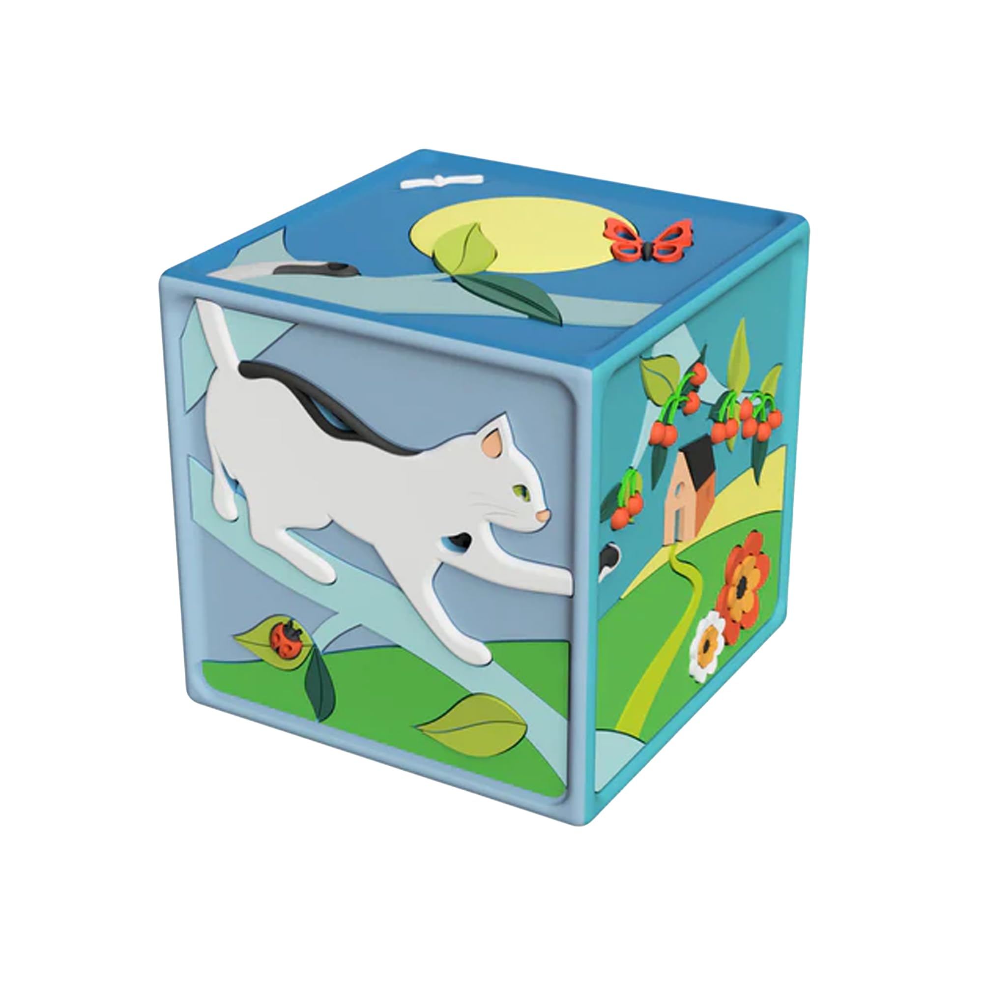 Joyeuse - Ma 1ère Conteuse - Boîte à Histoire - 50 Berceuses et Jeux d'éveil - Cadeau bébé - Jouet Interactif et d'Eveil - Fabriquée en France - Câble Micro USB fourni - 23h d'Autonomie