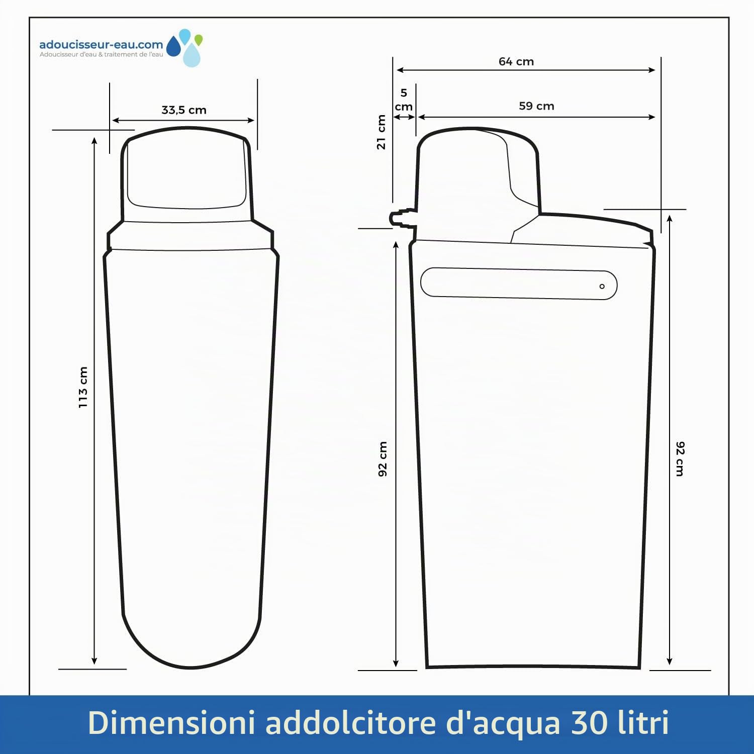 Addolcitore Acqua 30l Fleck 5600 Sxt Elettronico Volumetrico Completo Di Kit Di Installazione Fatto In Francia