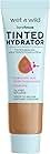 Wet n Wild, Bare Focus Tinted Hydrator Tinted Skin Veil Nourishing Foundation Hyaluronic Acid, Medium Deep, 0.91 Fl Oz