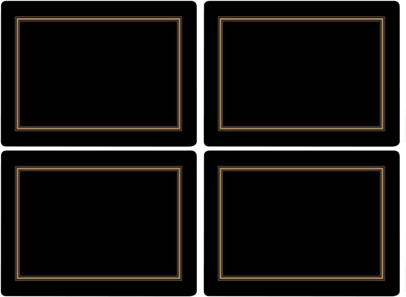 Pimpernel Placemats, One Size, Black Place Mats Home