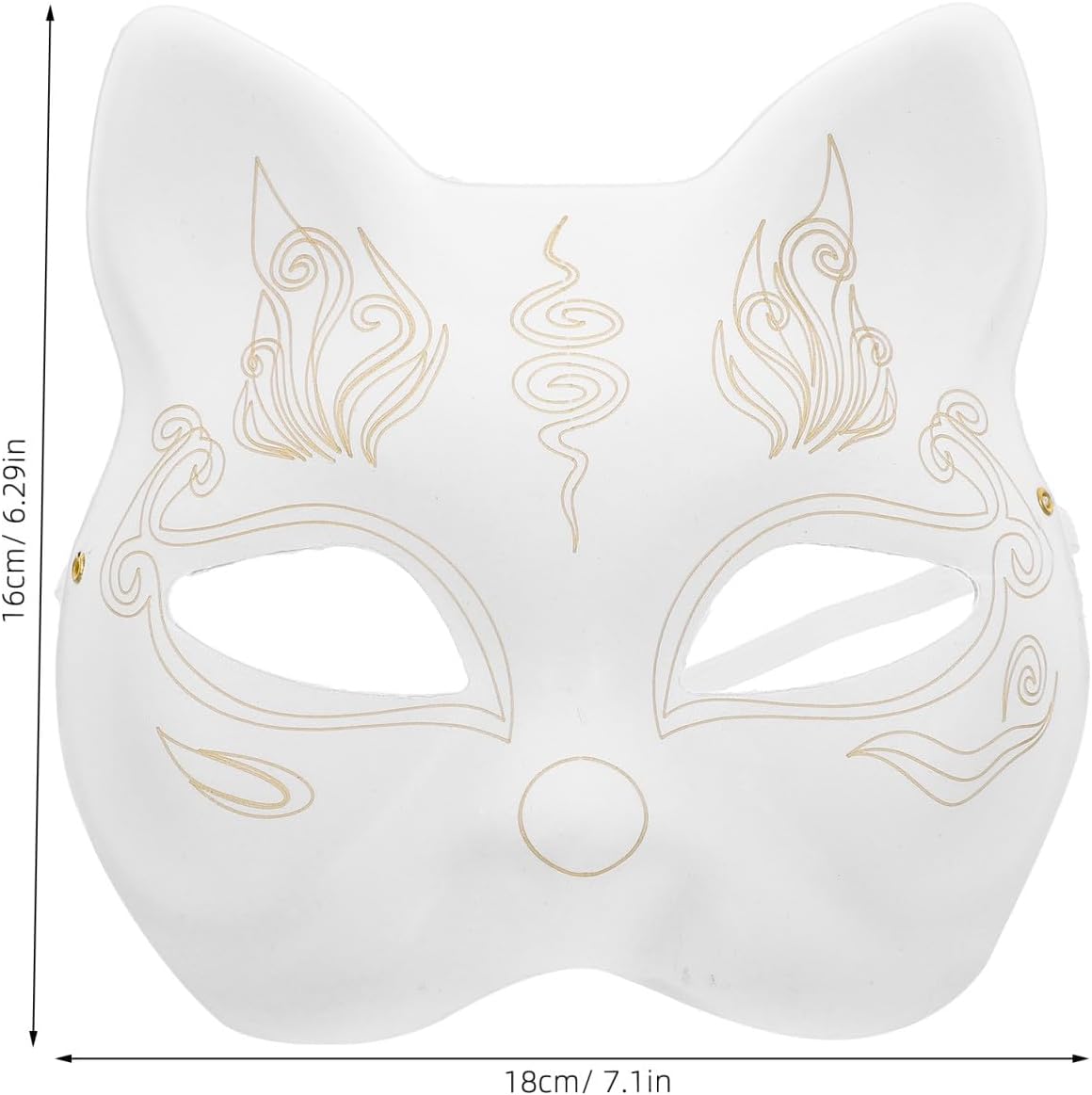 Diy Cat Mask Unpainted Paper Cat Mask Masquerade for Women Craft Blanks Party Blank s