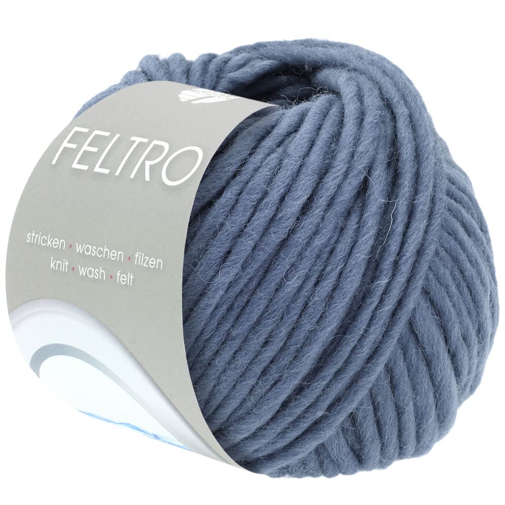 Feltro Filzgarn – 100% Schurwolle, 50 g / 50 m, für Nass- und Trockenfilzen