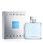 Azzaro Chrome Eau de Toilette - Fresh Aquatic Mens Cologne - Citrus, Woody, Musky Fragrance -Fresh Everyday Wear - Classic Summer Beach Scent - Luxury Perfumes for Men - Travel Size, 1.6 Fl. Oz