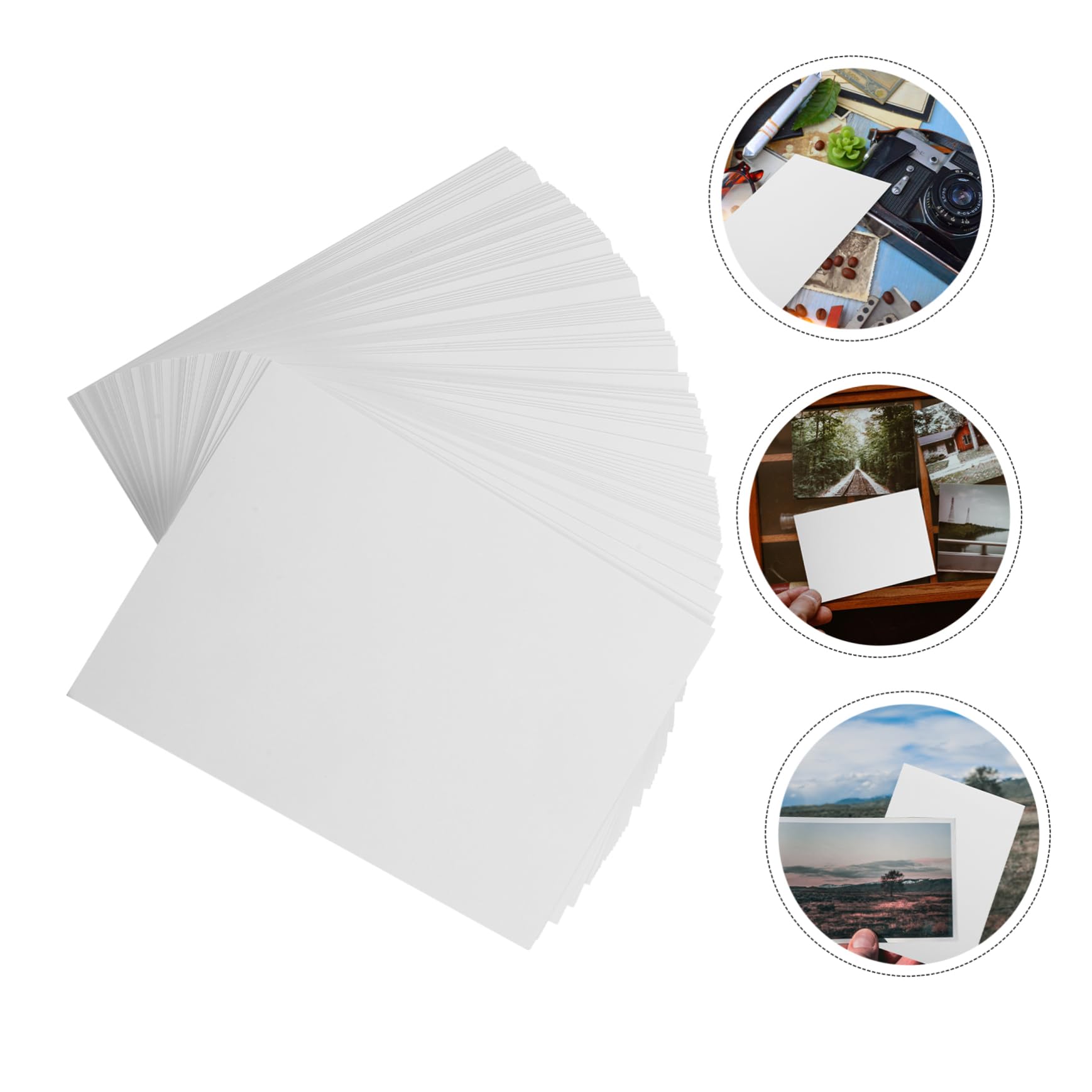 Operitacx 400blätter Hochglänzendes Fotopapier Für Tintenstrahldrucker Glänzende Druckqualität Für Farb Und Schwarzweißfotos Flexibel Und Langlebig Farbwiedergabe