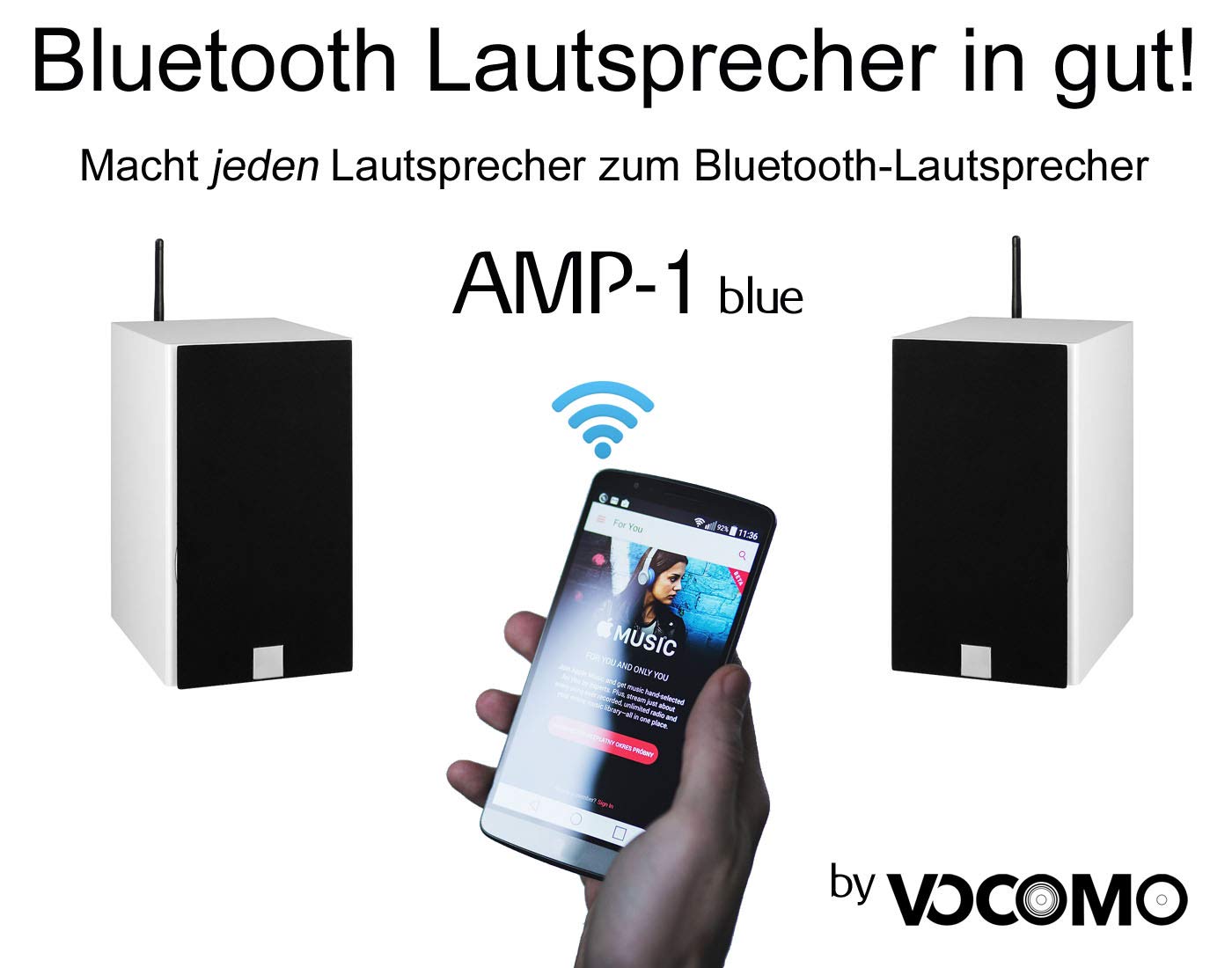 AMP-1 Blue Bluetooth TWS Verstärker mit aptX Paar