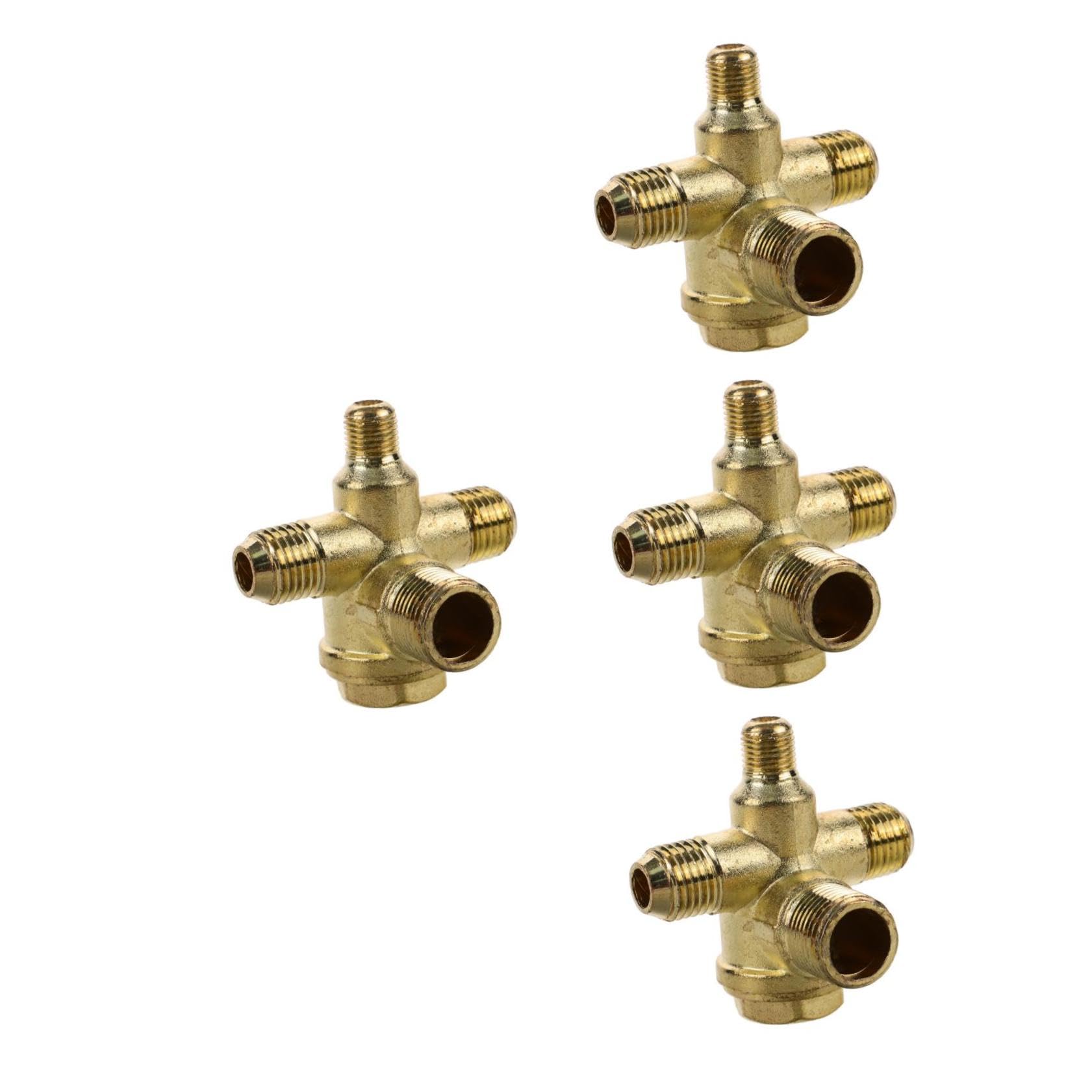 Artibetter 4pezzi Valvola Di Sicurezza Vie Per Compressore Aria Fissaggio Rapido e Installazione Facile Accessorio Per Pompa Piston e Serbatoi Di Pressione Realizzata Materiale Durevole e