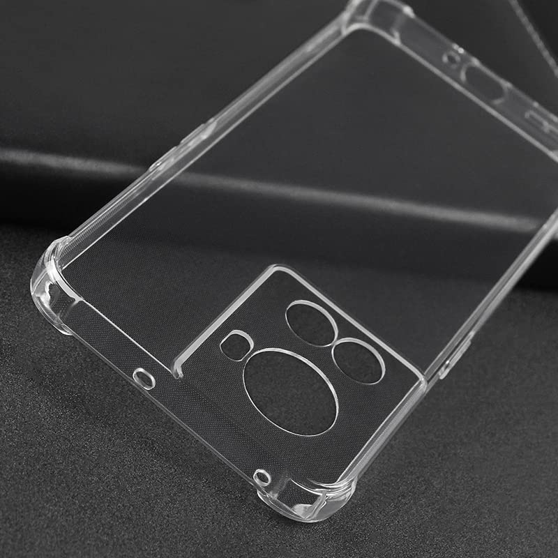 Image of for Back Case Cover Bumper Flexible Silicone Transparent Back Cover for Oneplus 10R - Transparent