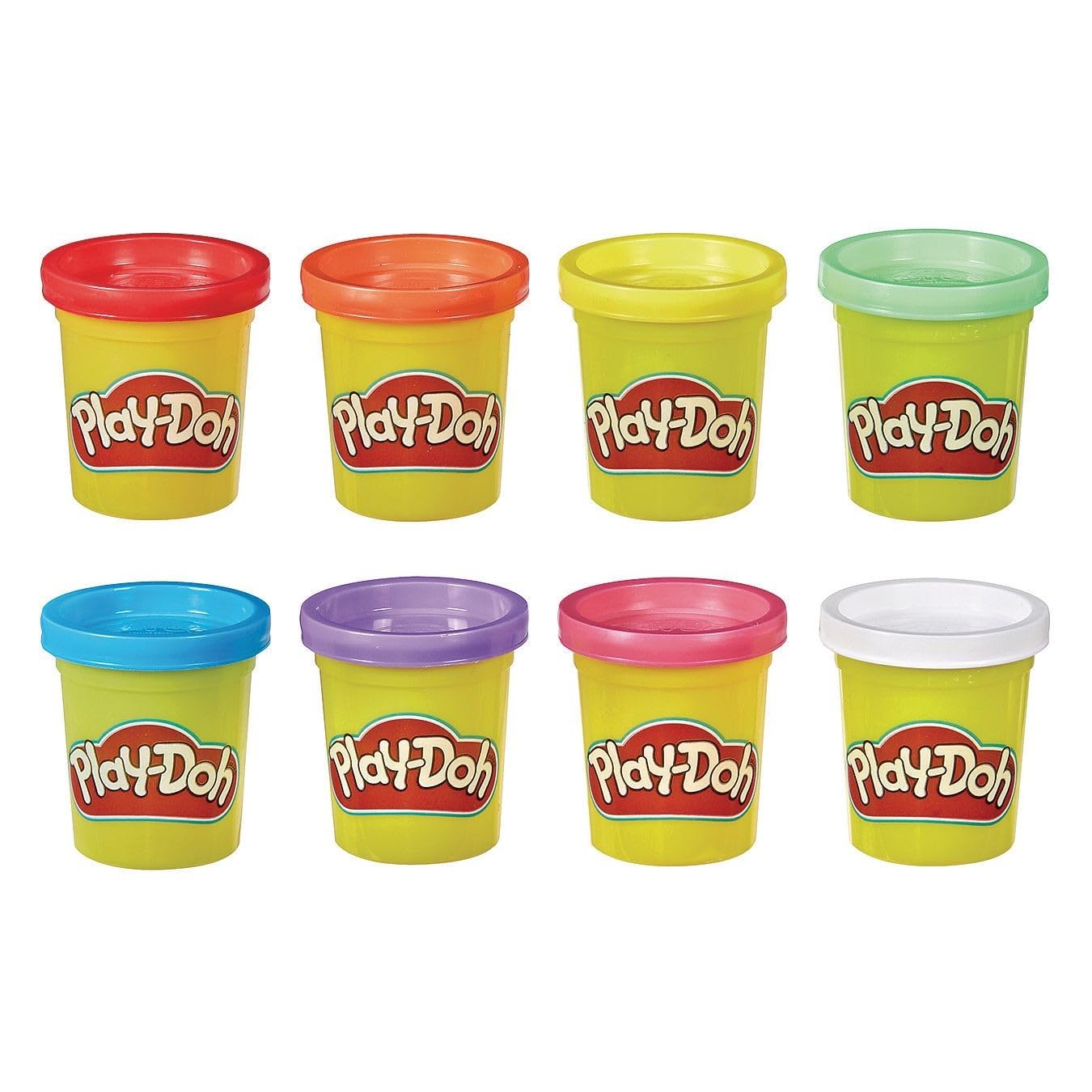 Hasbro Play-Doh Rainbow Starter Pack: 8 Colors, 8 Cans, 448g, Modeling Dough, Non-Toxic, For Playing & Modeling