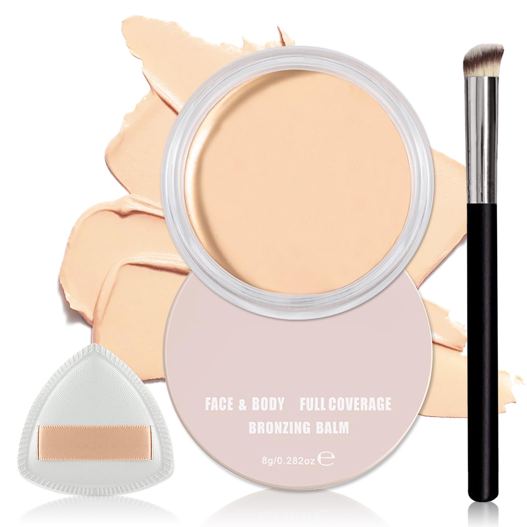 QIUFSSE Under Eye Concealer for Dark Circles Color Correcting,Pro Concealer Full Coverage Tattoo Cover up Makeup,Under Eye Brightener,Long-lasting