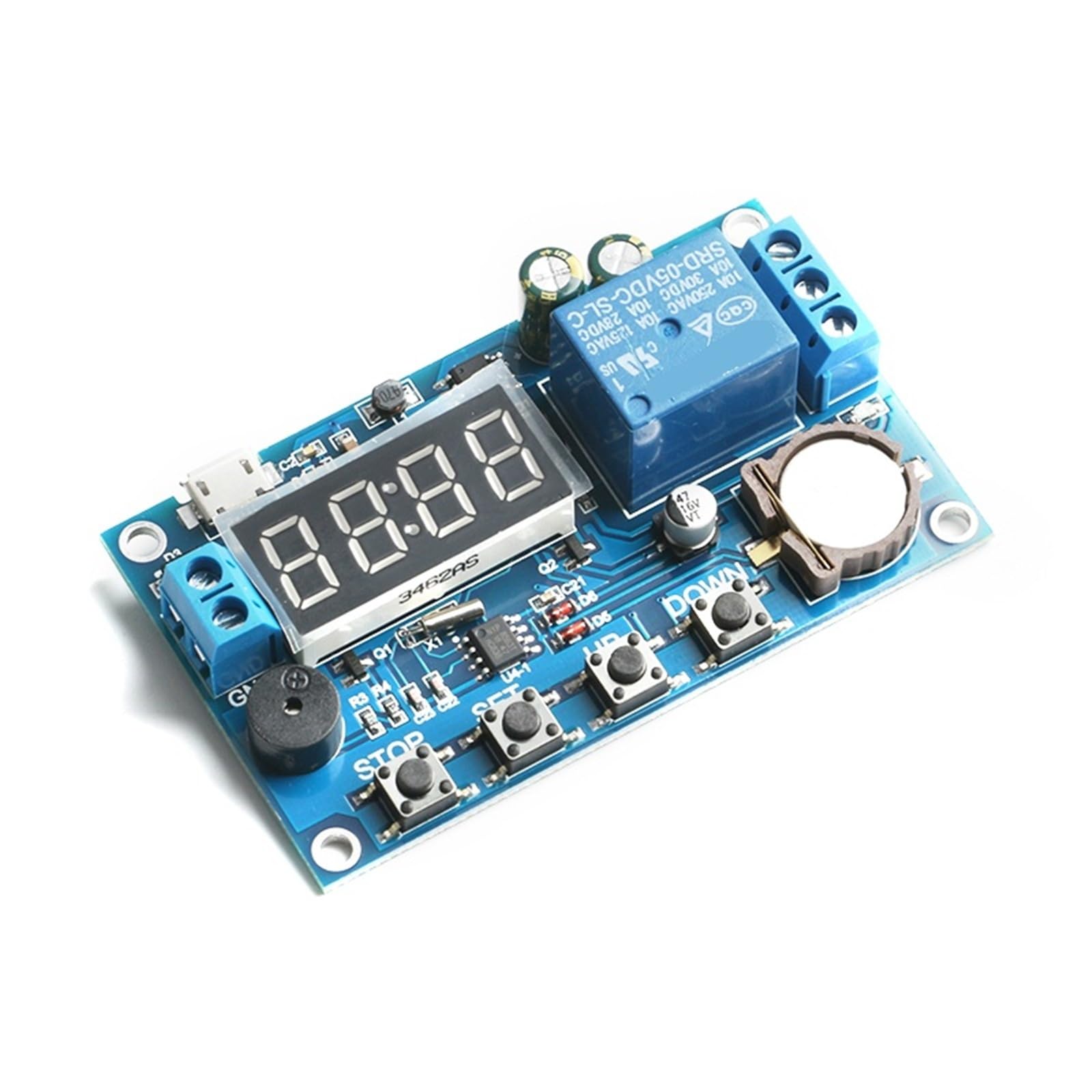 Relais temporisé en temps réel avec horloge intégrée pour programmation DC 5V