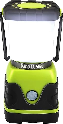 Tahoe Trails Linterna LED de campamento, linterna LED brillante alimentada por pilas con 1000 lúmenes, luz impermeable IPX4, linterna de camping