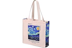 LZ Handbag Tote Bag Large Capacity Women's Canvas Tote Bag Art Monet Oil Painting