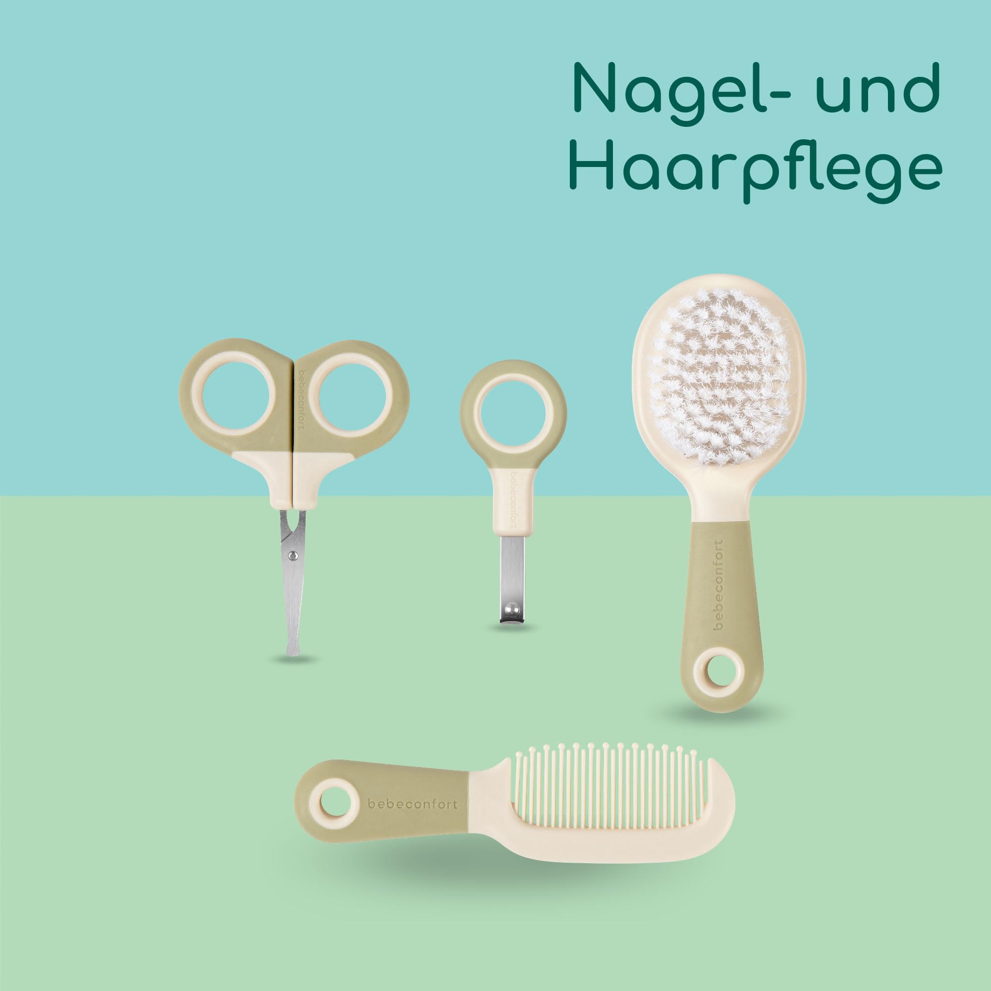 Bebeconfort Hygieneartikel-Set, Babygesundheit und Pflegeset, für Neugeborene ab Geburt, ideal für unterwegs, inklusive Tasche, Under the Sea